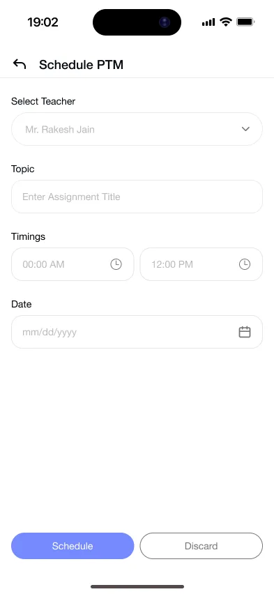 Gyanama: parent-teacher meeting scheduling